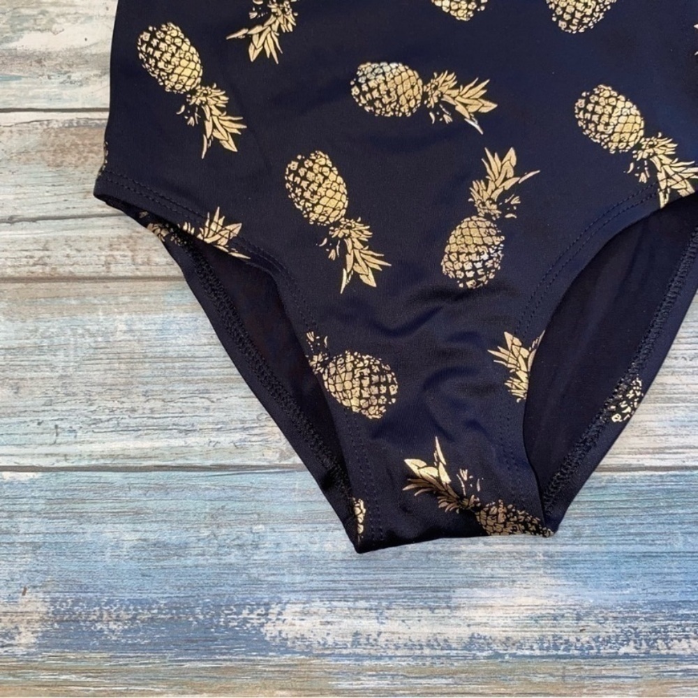 City Streets Black & Gold Pineapple One Piece Girls 18M - Picture 2 of 4
